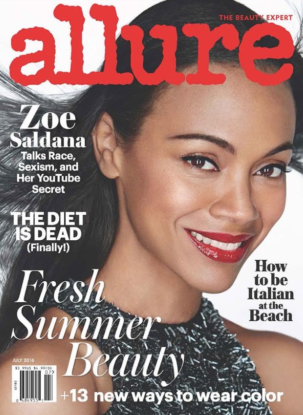 Zoe Saldana- Allure Magazine